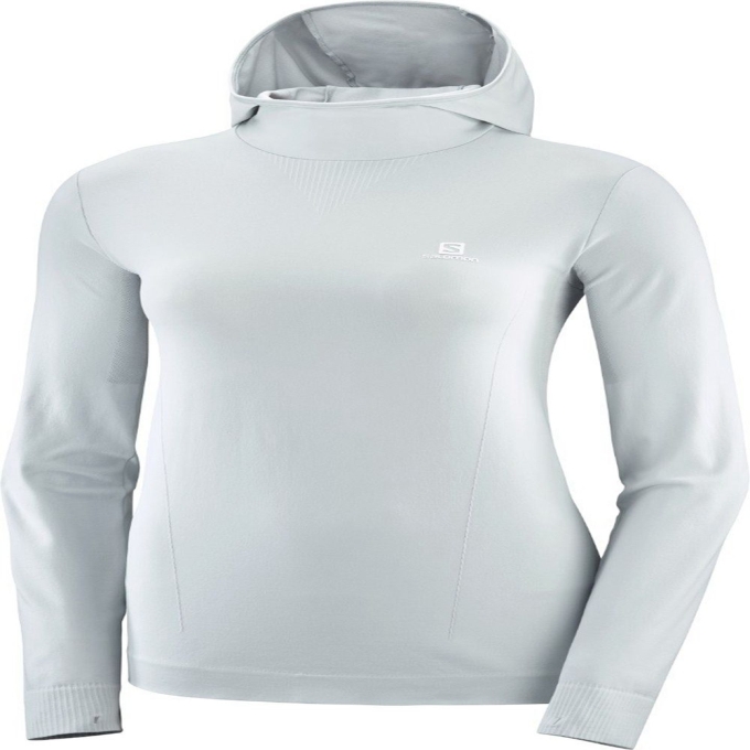 Dámské Mezivrstvy Salomon COMET SEAMLESS HOODIE Blankyt | CZ-09617UX