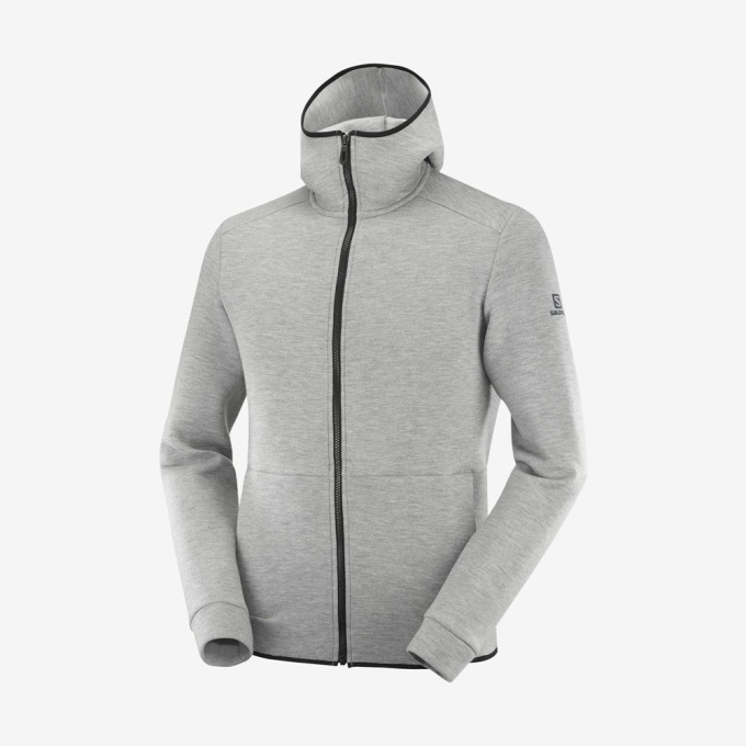 Pánské Mezivrstvy Salomon ESSENTIAL WARM Šedé | CZ-96134FD