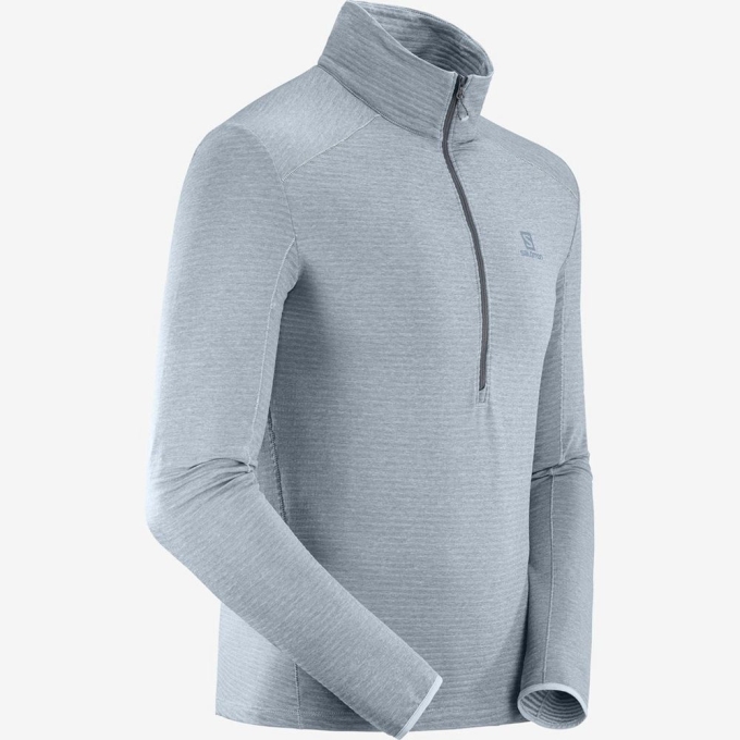 Pánské Mezivrstvy Salomon OUTLINE HALF ZIP MID Blankyt | CZ-64739RY