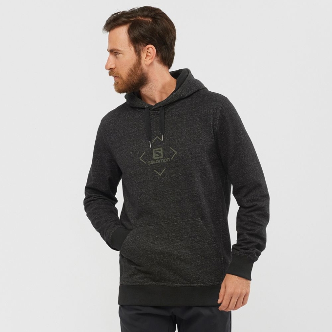 Pánské Mezivrstvy Salomon SHIFT HOODIE M Černé | CZ-04962AQ