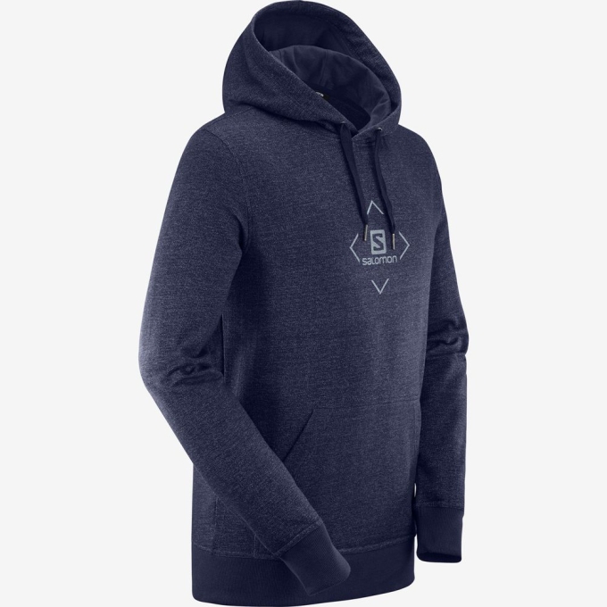 Pánské Mezivrstvy Salomon SHIFT HOODIE M Tmavě Blankyt | CZ-96427OF