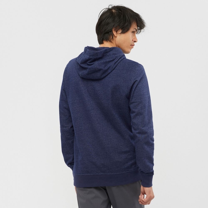 Pánské Mezivrstvy Salomon SHIFT HOODIE M Tmavě Blankyt | CZ-96427OF