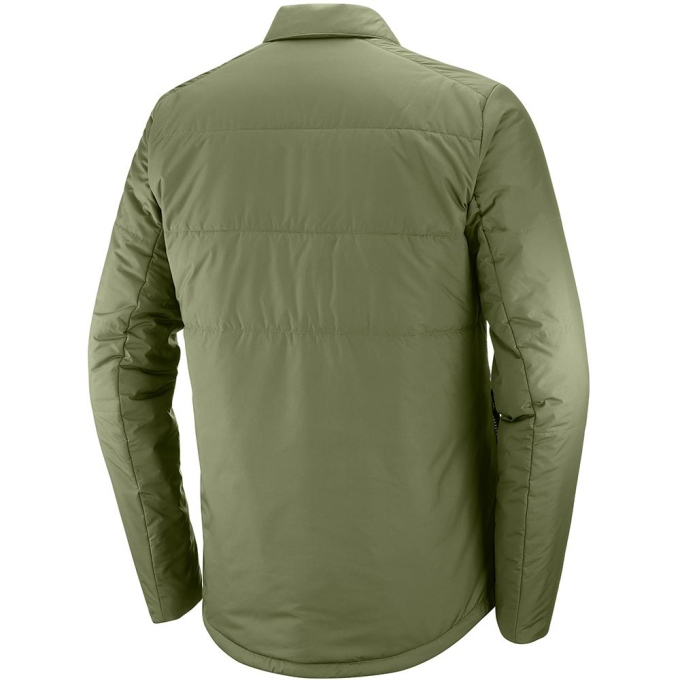 Pánské Mezivrstvy Salomon SNOWSHELTER INSULATED SHIRT M Olivy Zelené | CZ-40629EZ