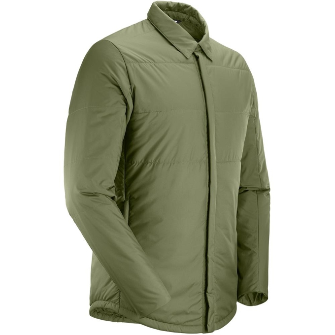 Pánské Mezivrstvy Salomon SNOWSHELTER INSULATED SHIRT M Olivy Zelené | CZ-40629EZ