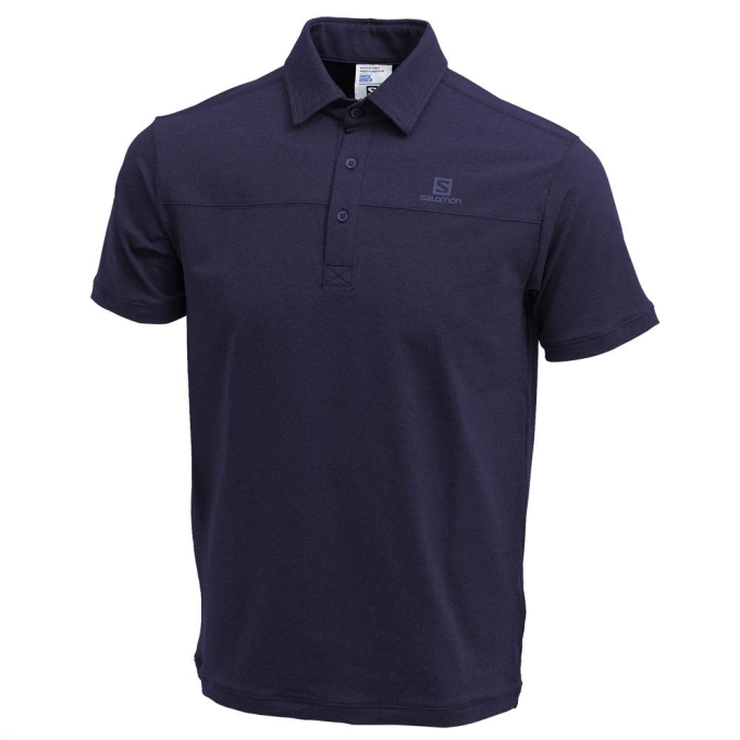 Pánské Polo Salomon CUSTOM SS POLO M Černé | CZ-94306WB