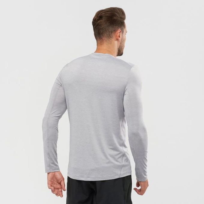 Pánské Topy Salomon XA L/S Šedé | CZ-91507ML