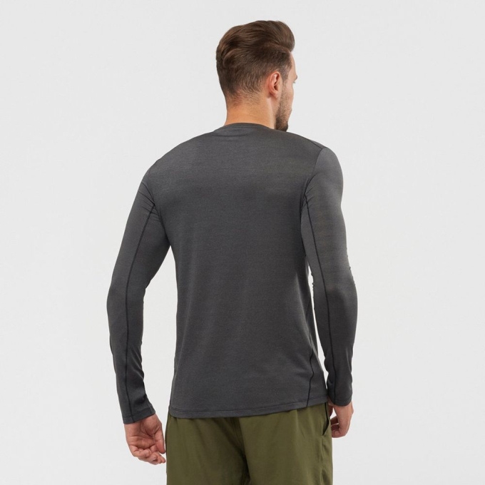 Pánské Topy Salomon XA L/S Šedé | CZ-91507ML