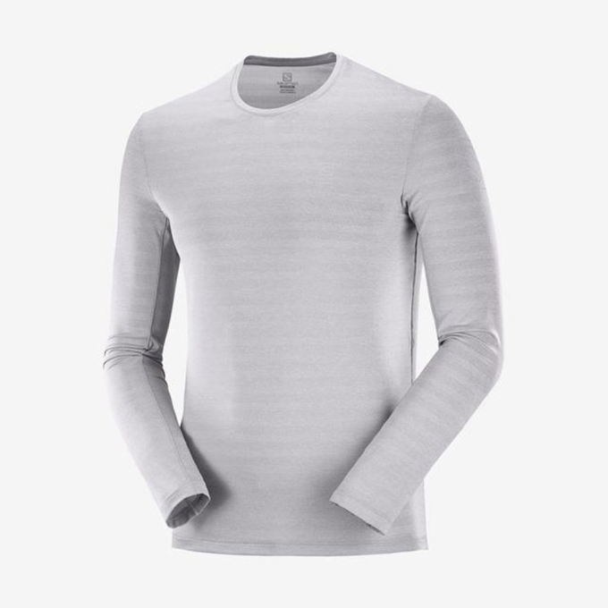 Pánské Topy Salomon XA L/S Šedé | CZ-91507ML