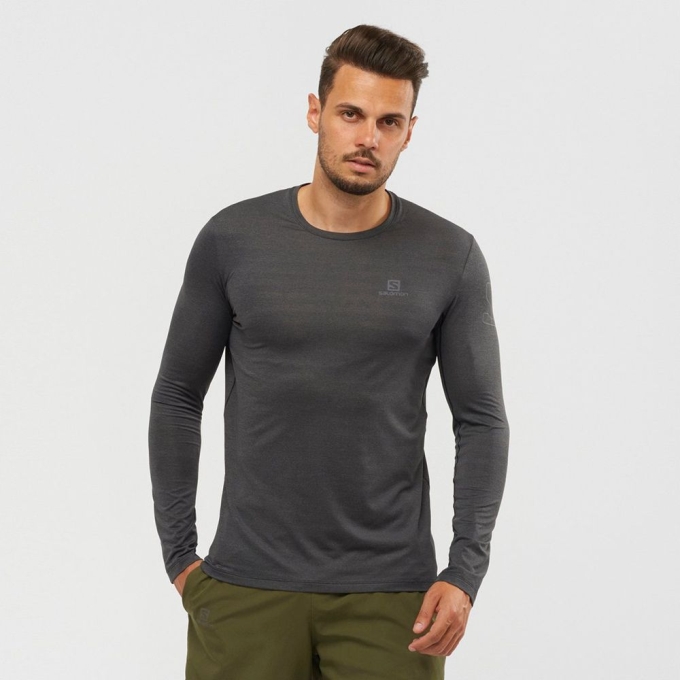 Pánské Topy Salomon XA L/S Šedé | CZ-91507ML