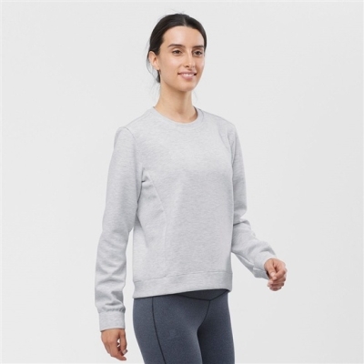 Dámské Mezivrstvy Salomon COMET CREW NECK PULL W Šedé | CZ-83491YR