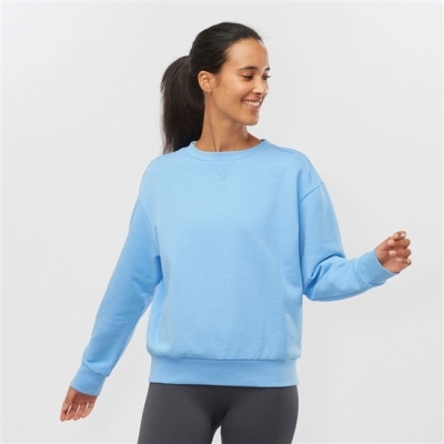 Dámské Mikiny Salomon OUTLIFE SUMMER Crewneck Blankyt | CZ-69543BY