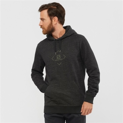 Pánské Mezivrstvy Salomon SHIFT HOODIE M Černé | CZ-04962AQ